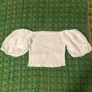 Elegant White Off-Shoulder Top